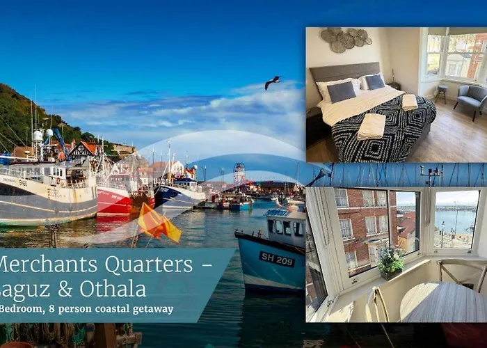 Hébergement de vacances Merchants Quarters - Laguz & Othala - Two Stunning In One - Both With Harbour And Sea Views - Free Roof Terrace With Sea And Harbour View And Location To Beaches Amenities Restaurants And Harbour Scarborough